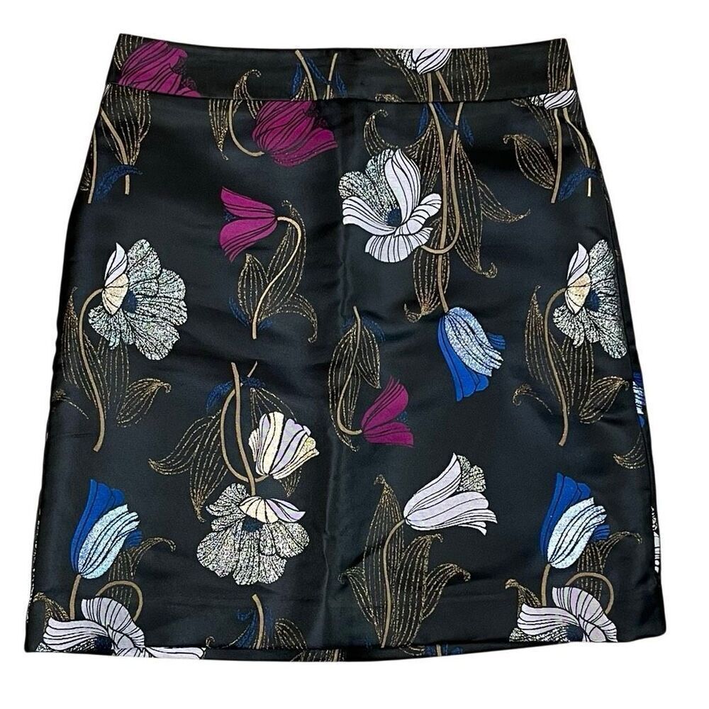 Ann Taylor Factory Floral Mini Pencil Skirt 2